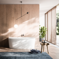 KAROL Lipari - Back-to-Wall Design-Badewanne