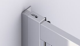 Sistemul practic de îmbinare cu clac între ușă și peretele lateral in unghi de 90°
