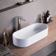 KAROL - CS Oval 60 x 26 Countertop Washbasin