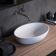 KAROL -  Shapes TW Oval 57x40 Countertop Washbasin